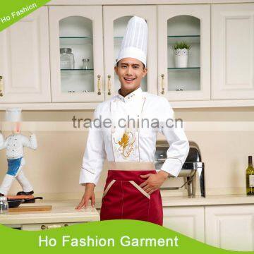 Customized With Good Quality Double Breasted Pron Chef Uniform