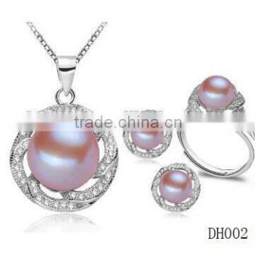 2015 Viennois new design freshwater pearl jewelry set