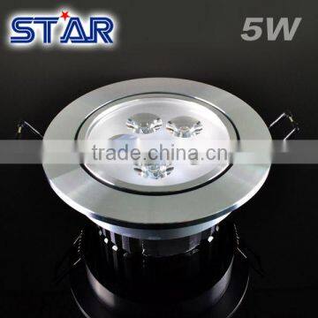 5W Aluminum LED Einbauspot quadratisch 3000K