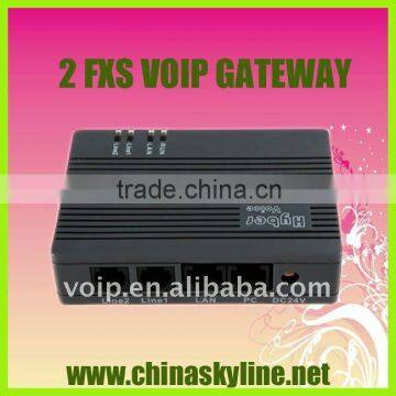 2 fxs voip ata gateway/fxs ip gateway,HT-922T,with SIP and H.323