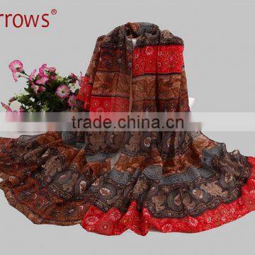 Cotton Voile Stole Shawls and Scarves Printed Check Patterns photo-6