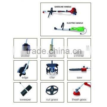 Chinese 2-stroke 43cc Petrol Brush Cutter, Gasoline Grass Trimmer With Nylon Cutter and 3T Blade photo-3