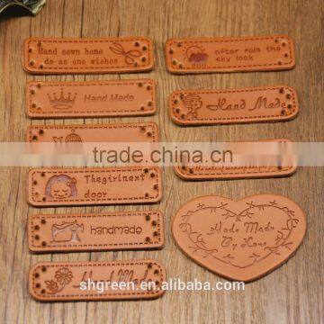 Brand Leather Label With Sewing Groove for Easy Stitching photo-6