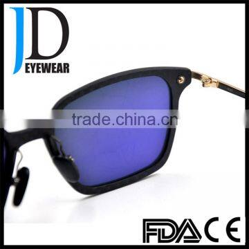 2016 Hot Sell Custom Made Black Carbon Fiber Metal Combination Sunglasses photo-6