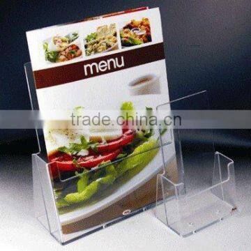 acrylic menu holder/acrylic menu stand