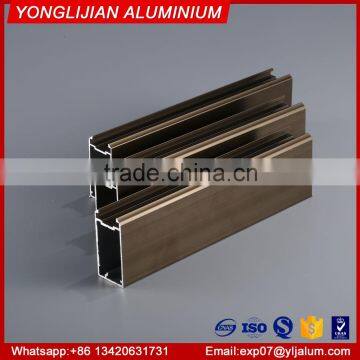 Anodized bronze aluminum square hollow tube for decoration