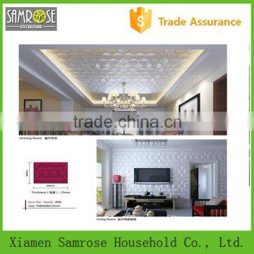 Hot selling china home decor wholesale environmental 3d polyurethane ceiling tile