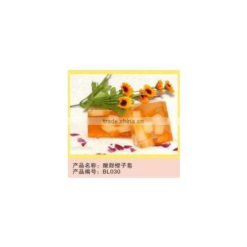 transparent orange soap