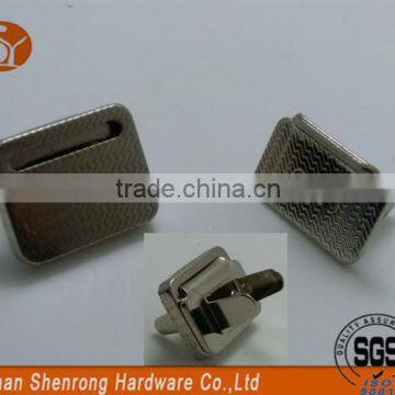 First-Class invisible rectangle texture nickel metal magnetic snap button for men bags