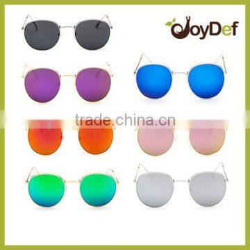 high quality Newest Fashion Mirror Lens Sunglasses metal sunglasses