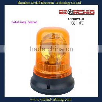 12v / 24v pc material rotating beacon light / warning light with magent