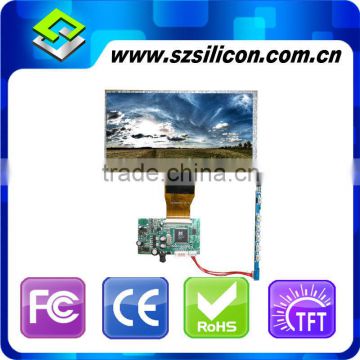 digital 7inch tft lcd module with Menu/knob/IR adjust