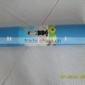 10mm thick blue color PVC yoga mat