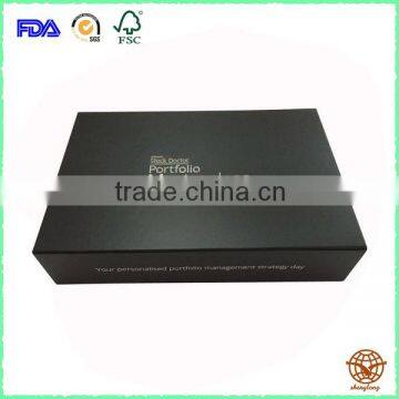 Foldable Magnetic Closure Cardboard Box /Luxury Matte Black Box