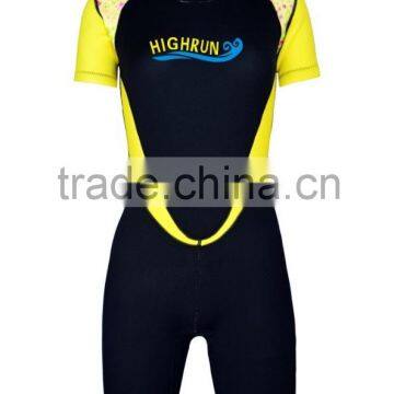 (Hot Selling)Women's Short Sleeve Neoprene Surfing Suits