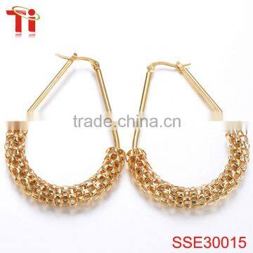 new fashion jewelry seduction ladies earrings designs pictures 316l stainless steel dubai gold jewelry earring