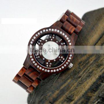 Hot sell Fashion wooden couple cheap wrist watch