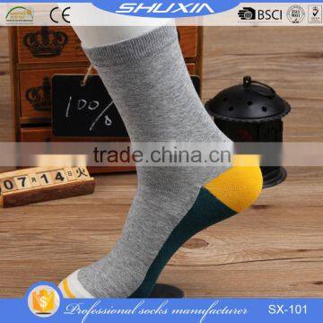 SX 101 Low Price Bulk Wholesale Cotton Man Socks Man Sock Breathable Mens Dress Socks photo-3