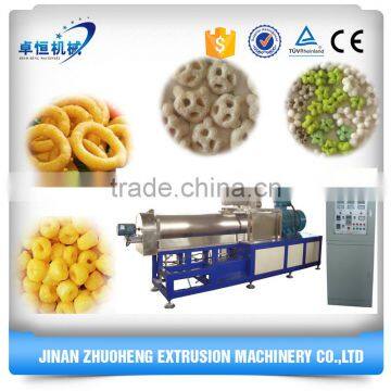 Different price puffed corn ring snack food production machine