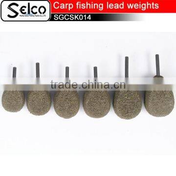 1oz, 1.5oz, 2oz, 2.5oz, 3oz, 3.5oz, 4oz Inline Flat Pear Carp fishing lead weights