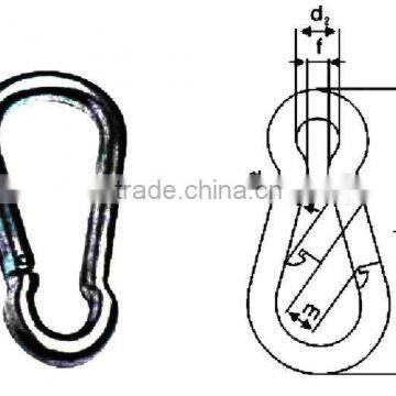 Stainless steel snap hook form C normal type(hook)