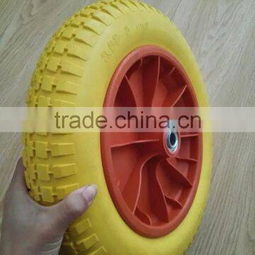 Mute Roller Bearing Swivel PU Wheel 3.00-8 photo-5