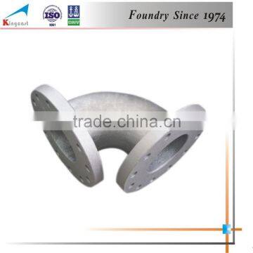 Custom product high quality industry cast ductile iron double flange bend