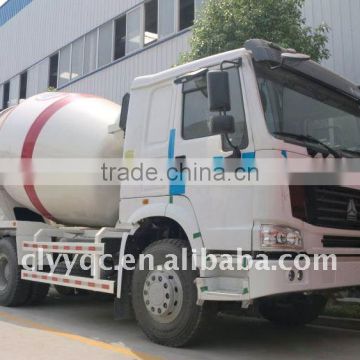 HOWO 6x4 mobile concrete mixer, tanker truck dimension, chinese cement mixer for sale