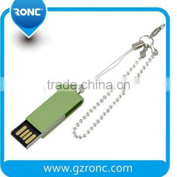 Sliver Keychain Cell Phone Accessory Brown Leather 32GB USB Flash Drive photo-5