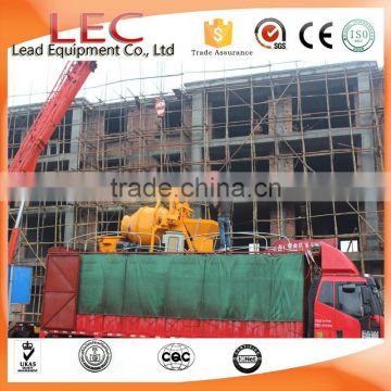 LCMP30 construction trailer mobile concrete mixer with pump