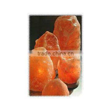 Beautiful Carved Natural Himalayan Rock Crystal Salt Lamp