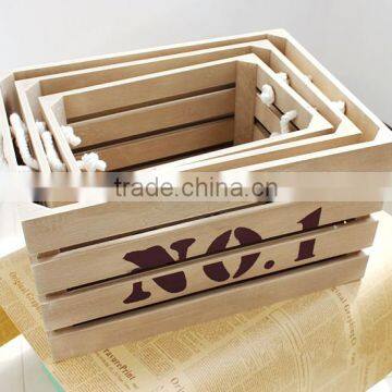 Custom White Wash Wooden Crate for Fruit and Vegetable photo-5