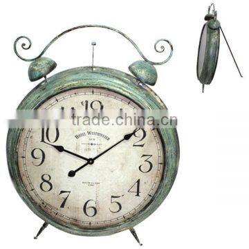 Antique Metal Decorative Floor Standing Clock