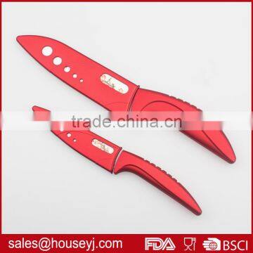 4"+6" Ceramic Knife With Metallic Paint Handle Kitchen Knife Set & Knife Plastic Sleeve photo-2