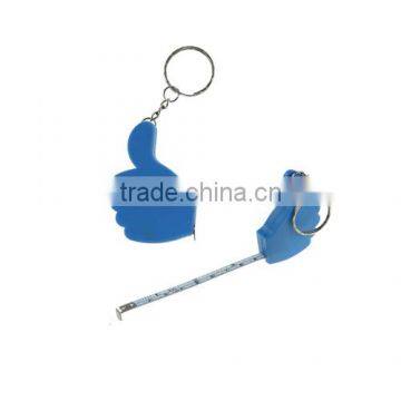 1 mt measuring tape with keyring as promotional