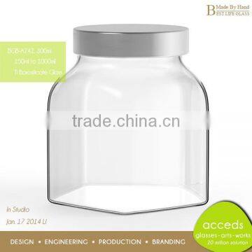 High Quality Empty Fancy Glass Canning Jars Wholesale photo-2