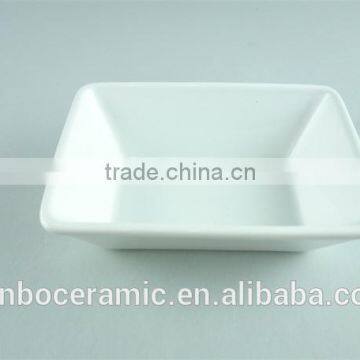 White Ceramic Casserole Dish With Lid, Small White Baking Dish Rectangular Shaped Serving Dishes photo-2