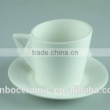 New bone china ceramic jumbo tea cup and saucer, porcelain cheap coffee cups