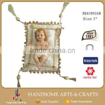 Smalll Inch Resin Baptism Souvenirs Baby Jesus Figurine photo-3