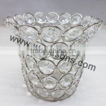 Crystal Beaded Votive Candle Holders Wholesale photo-6