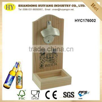 Wholesale Decorative Wood Wall Hanging Beer Opener photo-3