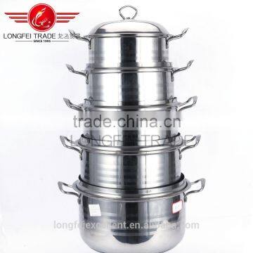 Chinese Factory Wholesale High Quality Magnetic Stainless Steel Cookware Set/cooking Pot Set photo-2