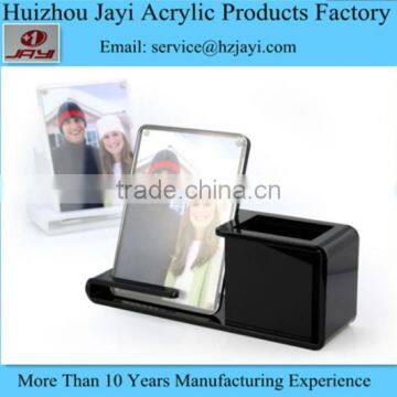 JYPH-006 Wholesale Acylic Pen Stand With Notepad/Pen Holder