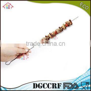 NBRSC Set of 10 Stainless Steel BBQ Barbecue Skewers Needle Utensil Fork Kebab Kabob Stick photo-3