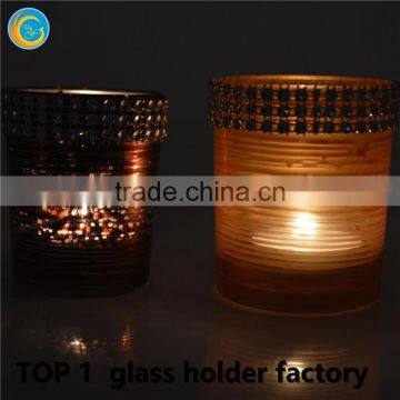 Romantic Coins Glass Candle Holder for Wedding Decoration photo-5