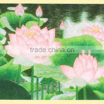 Vietnam Hand Embroidery Paintings, Wall Paintings, Lotus Embroidery Paintings photo-2