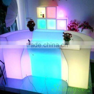 Shenzhen Modern Welcoming Reception Bar Counter With Inbuilt LED Lights photo-3