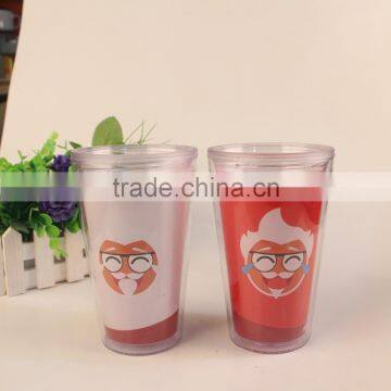 Food Grade Material PS Party Glass With Straw for Promotional photo-5