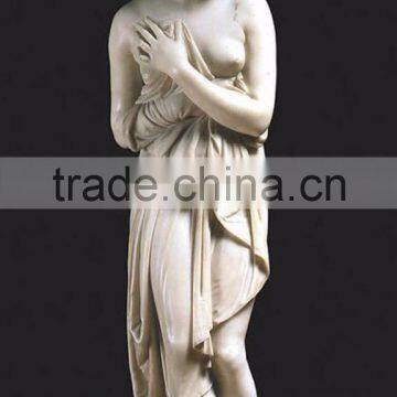 High Quality Chinese Stone Carving Sexy Marble Girl Statue photo-2