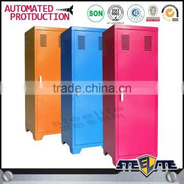 One Door With Star Kids Metal Locker Clothes Cupboard Design photo-6